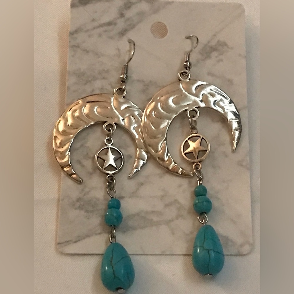 Synthetic Turquoise Earrings